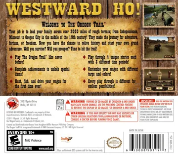 The Oregon Trail (Usa) box cover back